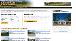Desktop Screenshot of landsalelistings.com