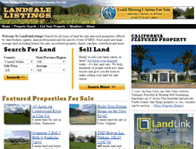 Tablet Screenshot of landsalelistings.com